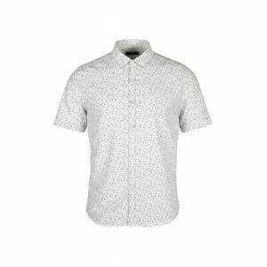 🌸 Floral Summer Denim & Flower Ricky Men’s L White Small Floral SS Shirt